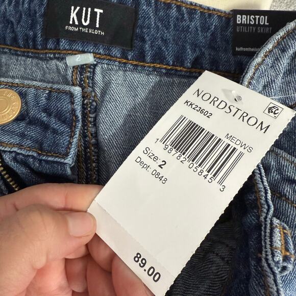 KUT Bristol Skirt- Medium Wash, 2 - Picture 4 of 7